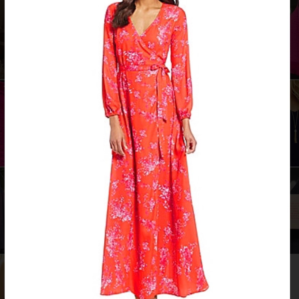 NWT Gianni Bini Rotor Print V-neck Wrap Dress